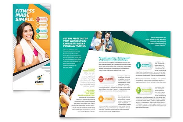 mẫu brochure gym số lượng ít
