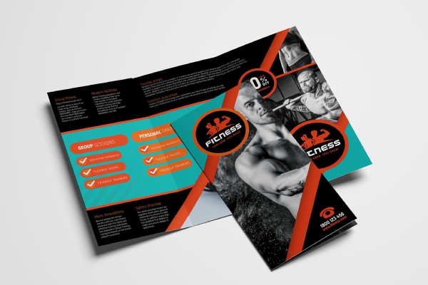 IN Hoa Long nhận thiết kế và in ấn mẫu brochure gym theo yêu cầu