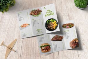 Mẫu brochure menu đẹp, thiết kế theo yêu cầu