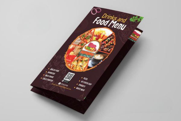 Mẫu brochure menu đẹp, thiết kế theo yêu cầu