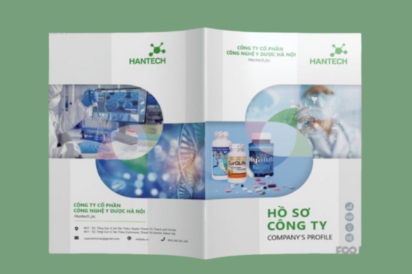 Mẫu brochure thuốc đẹp mắt ấn tượng