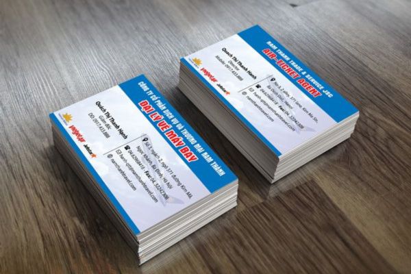 Mẫu card visit đại lý vé máy bay đẹp, chất lượng cao