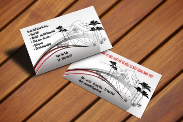 Mẫu card visit nội thất đẹp, chất lượng cao tại Hà Nội