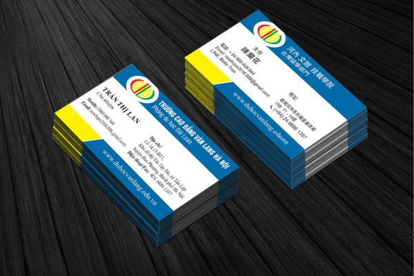 Mẫu card visit trường đại học đẹp, chuyên nghiệp tại Hà Nội