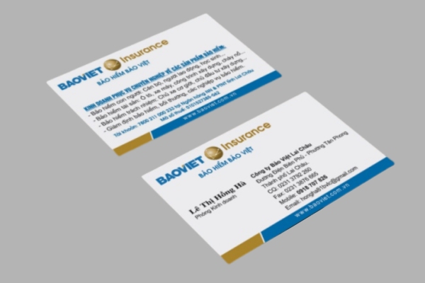 Mẫu card bảo hiểm Bảo Việt chuẩn nhận diện hãng