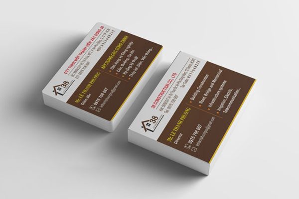 Mẫu card visit nội thất đẹp, chất lượng cao tại Hà Nội