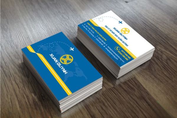Mẫu card visit đại lý vé máy bay đẹp, chất lượng cao