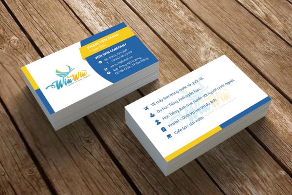 Mẫu card visit đại lý vé máy bay đẹp, chất lượng cao