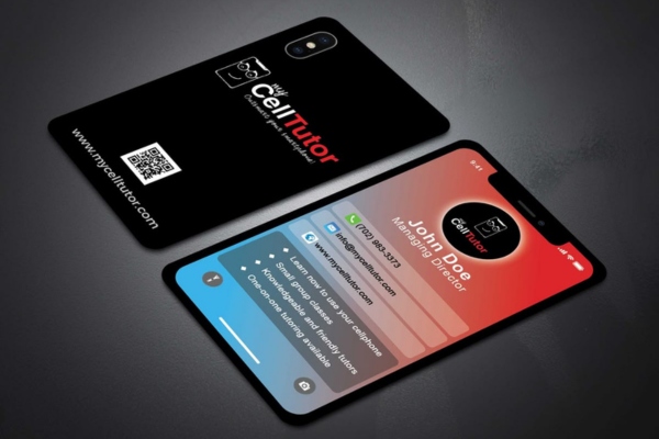 Mẫu card visit điện thoại đẹp mắt, chuyên nghiệp
