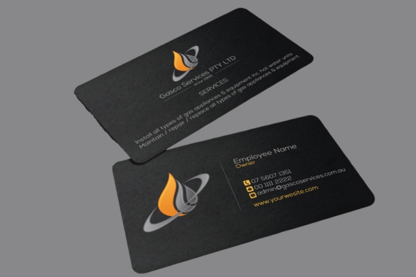 Sức hút của mẫu card visit gas bắt mắt, chuyên nghiệp