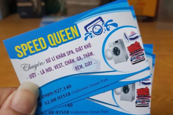 Mẫu card visit giặt là đẹp, thiết kế theo yêu cầu