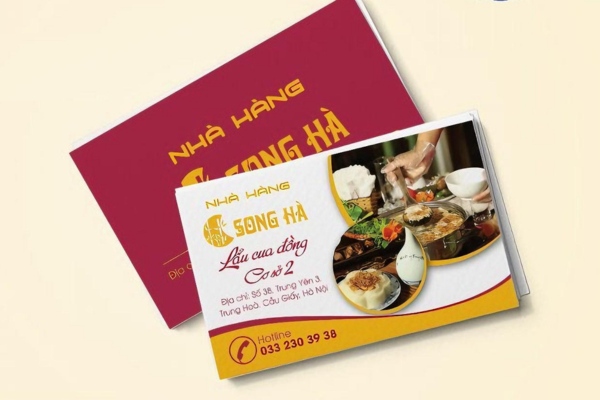 Mẫu card visit hải sản đẹp thay lời cam kết