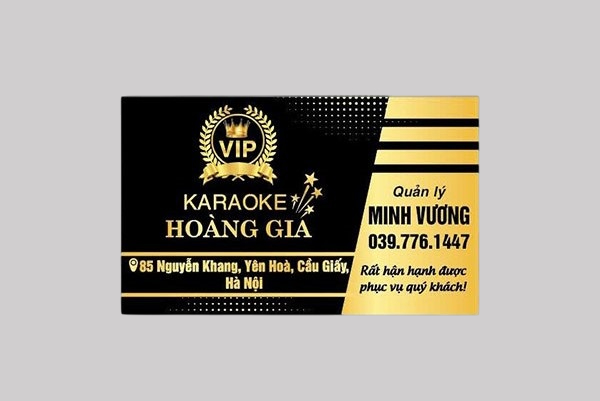 In Hoa Long nhận thiết kế và in ấn mẫu card visit karaoke chuyên nghiệp