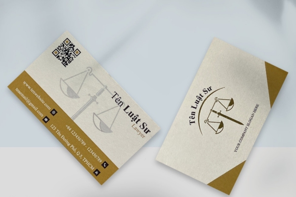 Mẫu card visit luật sư đẹp mắt in ấn sắc nét