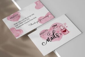 Các mẫu card visit nail đẹp ấn tượng