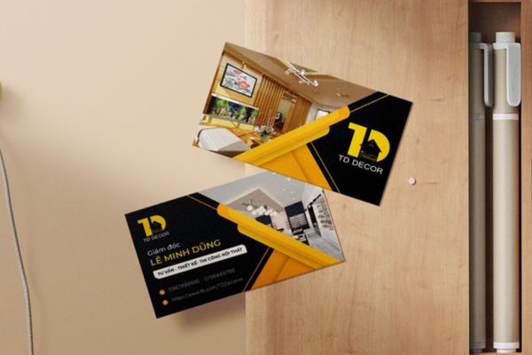 Mẫu card visit nội thất đẹp, chất lượng cao tại Hà Nội