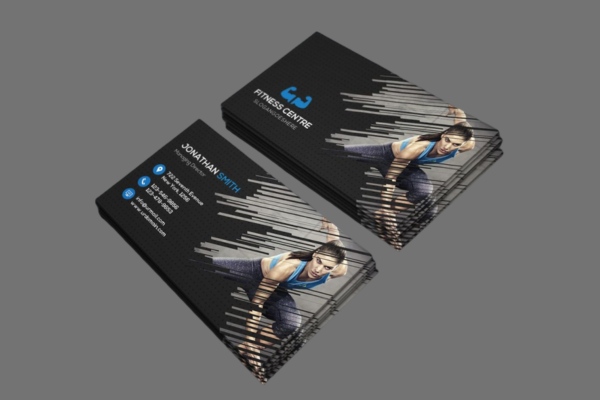 Mẫu card visit phòng gym đẹp mắt độc đáo