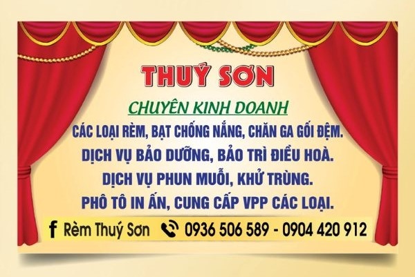 In Hoa Long nhận thiết kế và in ấn mẫu card visit rèm cửa chuyên nghiệp