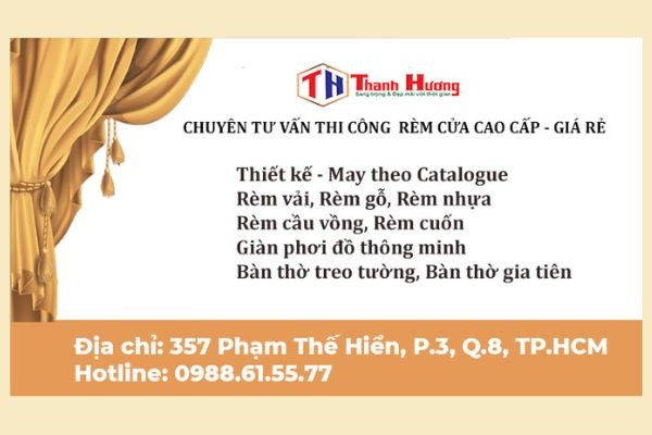 IN Hoa Long nhận thiết kế và in ấn mẫu card visit rèm cửa đẹp