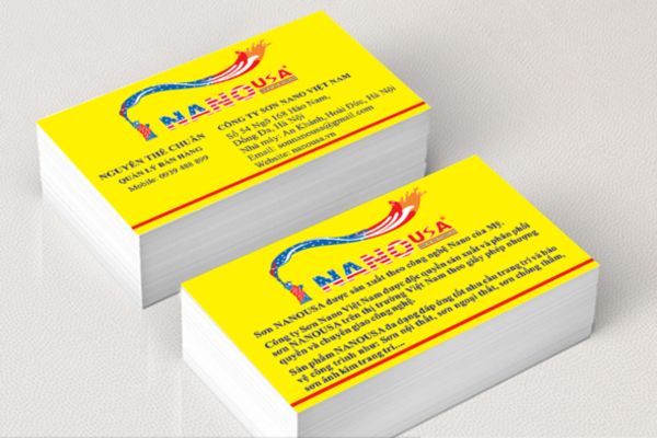 Mẫu card visit sơn nước đẹp, thiết kế theo yêu cầu
