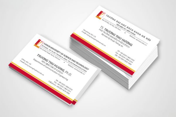 Mẫu card visit trường đại học đẹp, chuyên nghiệp tại Hà Nội