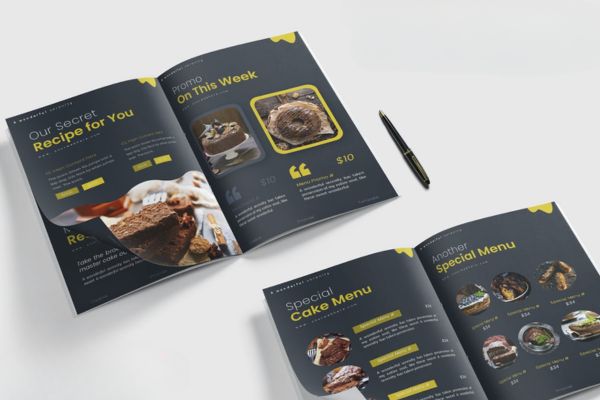 Mẫu catalogue bánh kem đẹp, in chất lượng cao