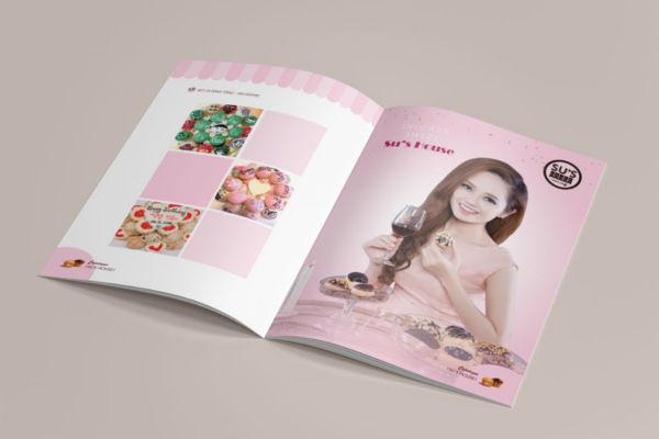 Mẫu catalogue bánh kem đẹp, in chất lượng cao