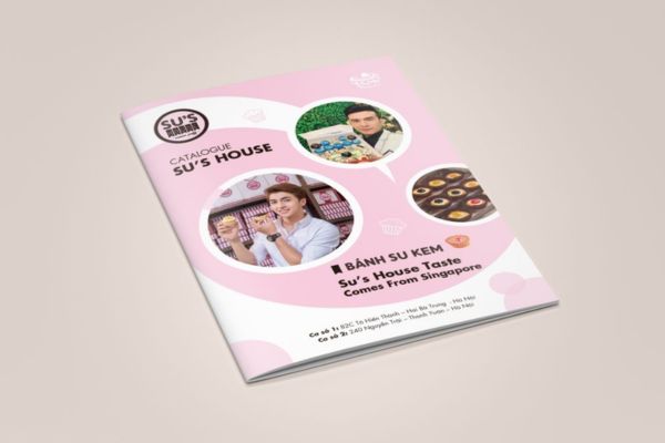Mẫu catalogue bánh kem đẹp, in chất lượng cao