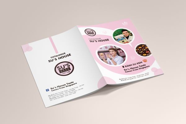 Mẫu catalogue bánh kem đẹp, in chất lượng cao