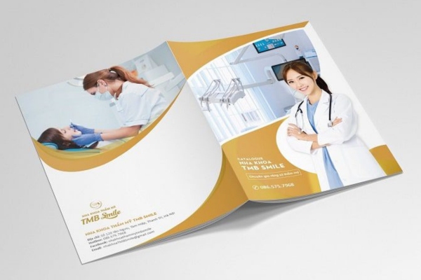 Mẫu catalogue nha khoa đẹp mắt sáng tạo
