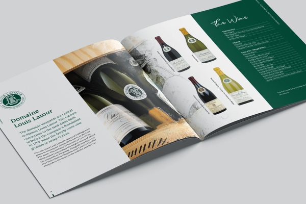 In Hoa Long nhận thiết kế và in ấn mẫu catalogue rượu vang số lượng nhiều