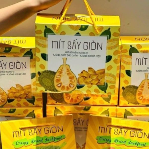 In hộp giấy đựng mít sấy giá rẻ, mẫu đẹp