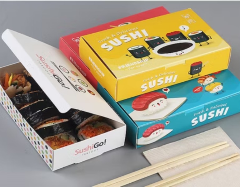 Mẫu hộp giấy đựng kimbap được ưa chuộng nhất