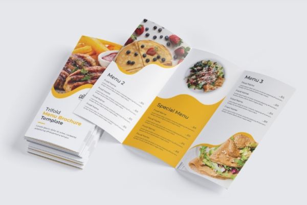 Mẫu brochure menu đẹp, thiết kế theo yêu cầu