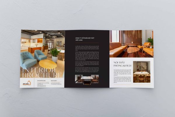 Mẫu brochure nội thất đẹp, thiết kế theo yêu cầu