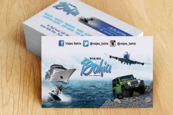Mẫu card visit đại lý vé máy bay đẹp, chất lượng cao