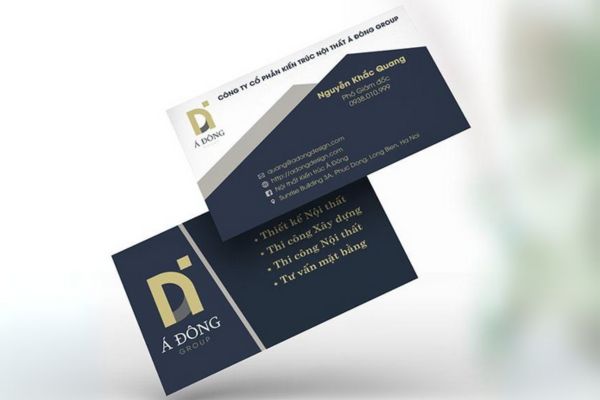 Mẫu card visit nội thất đẹp, chất lượng cao tại Hà Nội