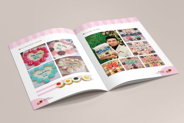 Mẫu catalogue bánh kem đẹp, in chất lượng cao