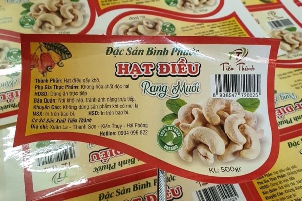 Mẫu tem hạt điều đẹp, giá rẻ, chất lượng cao