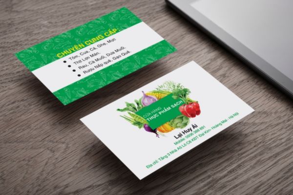 Mẫu card visit trái cây đẹp, thiết kế theo yêu cầu