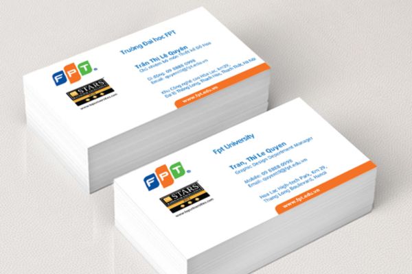 Mẫu card visit trường đại học đẹp, chuyên nghiệp tại Hà Nội