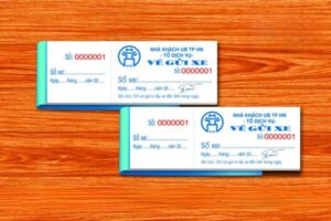 Mẫu phiếu giữ xe đẹp, giá rẻ, thiết kế theo yêu cầu