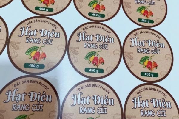 Mẫu tem hạt điều đẹp, giá rẻ, chất lượng cao