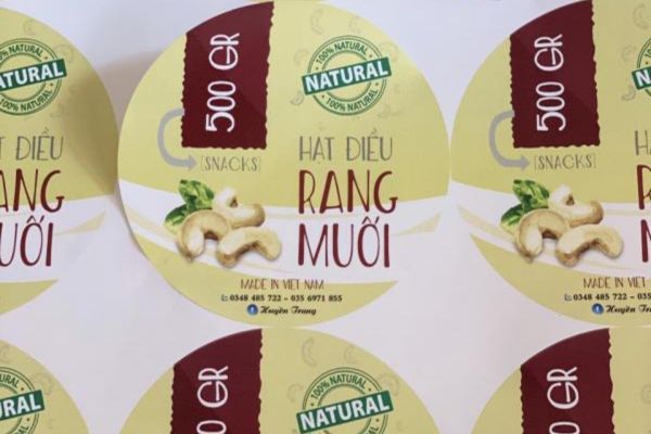 Mẫu tem hạt điều đẹp, giá rẻ, chất lượng cao
