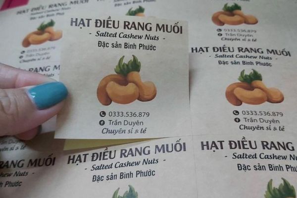 Mẫu tem hạt điều đẹp, giá rẻ, chất lượng cao