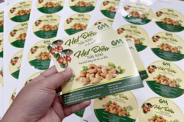 Mẫu tem hạt điều đẹp, giá rẻ, chất lượng cao