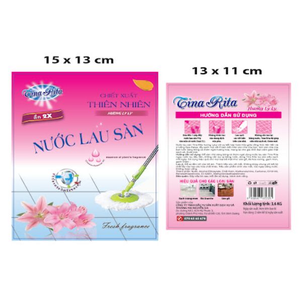 In tem nước lau sàn đẹp, lấy nhanh tại Hà Nội