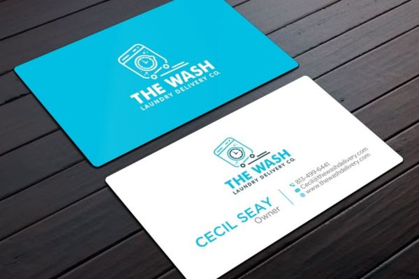 Mẫu card visit giặt là đẹp, thiết kế theo yêu cầu