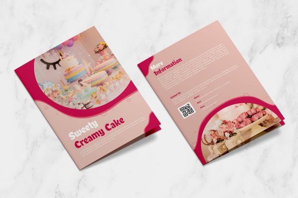 Mẫu catalogue bánh kem đẹp, in chất lượng cao