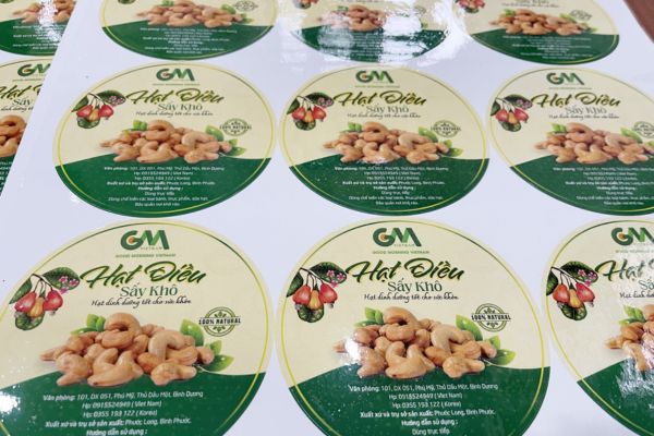 Mẫu tem hạt điều đẹp, giá rẻ, chất lượng cao